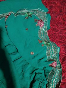 Elegant Green Saree