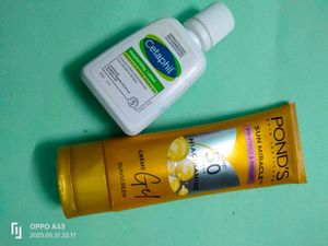 Cetaphil Lotion &amp; Pond&#39;s Sunscreen SPF 50