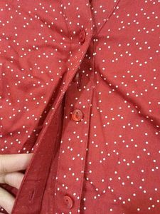 Stylish Red Printed Shirt