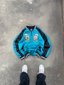 MahjongEmbroidered Sukajan Souvenir Jacket