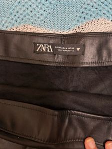 Faux Leather Mini Skirt