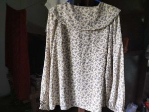 Floral Peter Pan Collar Blouse