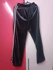 Velvet Slit Track Pants
