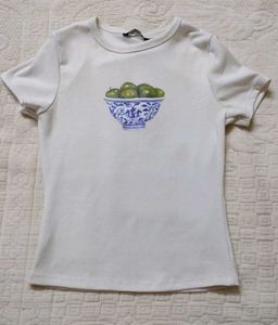 Olive baby tee