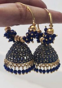 Blue Jhumka Earrings