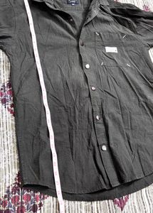 Olive Full sleeve Popcorn shirt “Tich buttons”