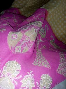 Soft Look Saree 💓 Pink and Beige Colour ✨