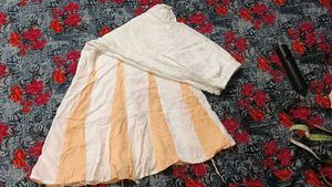 Peach Embroidered Kurta