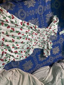 Cherry Print Mini Dress