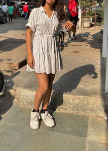 A cute white mini dress