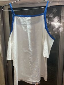 White Top with Tribal Embroidery