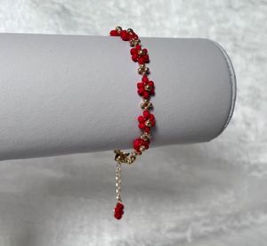 Red Flower Bracelet🍒🍇