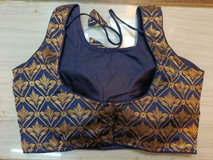Sleeveless Blue Blouse