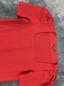 Red Puff Sleeve Top