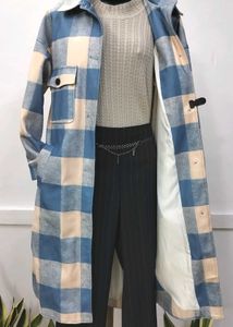 Long Check Shacket
