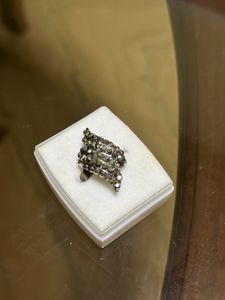 CLASSY ELEGANT BLACK STONED HAND RING 💍FOR WOMEN
