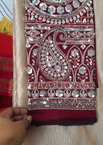 Work Blouse Paired With Beautiful Saree