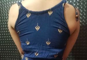 Elegant Blue Embroidered Kurta