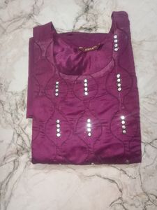 Purple Colour Kurta Set 😊