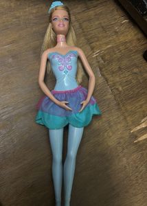 Barbie Doll - Purple Floral Gown