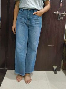 Wide Leg Denim Jeans