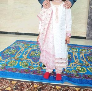 Sober Designer Suit Set For Kids (Pakistani)