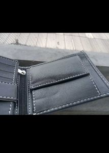 Black Chain Wallet With Multiple Pocket