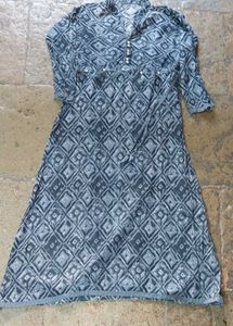 Grey A-line Kurti