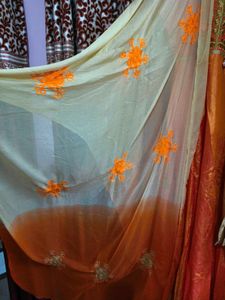 Orange Anarkali Dress