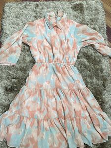 Tie-dye Tiered Dress