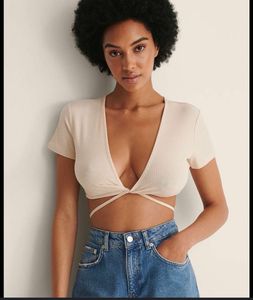 H&M Tie Detail Top