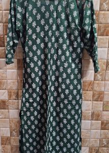 Dark Green Kurta And Pant