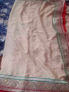 Saree with Gold Border