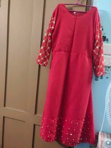 Red Ethnic Gown