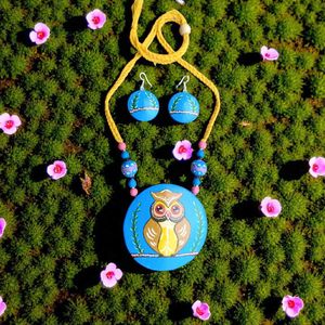 Owl Necklace &amp; Earring Set