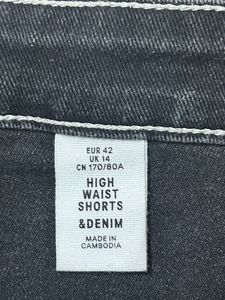 H&amp;M Black High Waisted Shorts