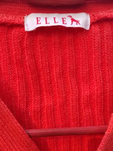 Orange Woolen Crop Top