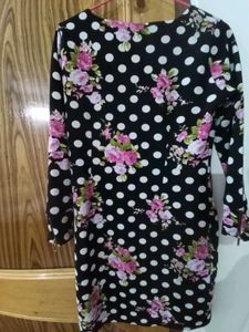 Floral &amp; Polka Dot Jacket with White Sleeves