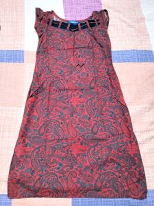 Paisley Print Casual Dress