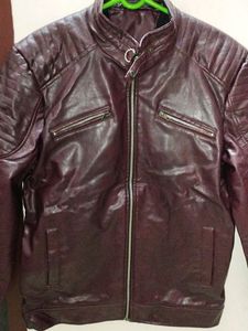 Pure Leather With Furr Mens Jacket