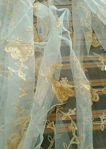 Party Wear Full Embroidered Net Dupatta