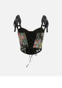 Floral Tapestry Corset Top
