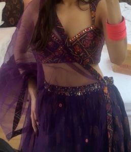 Purple Lehenga Choli Set