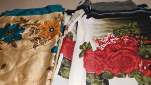 Floral Bedsheets &amp; Curtains Set