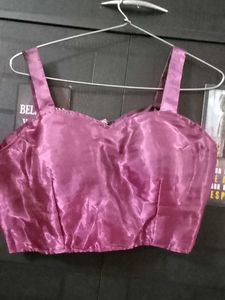 Satin Purple Blouse