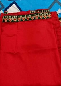 Designer Red Color Saree