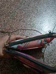 Floral Print Pouches