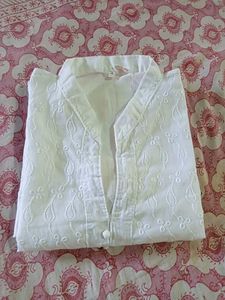 White Chikankari Kurti