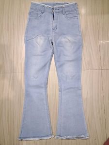 blue denim bootcut jeans