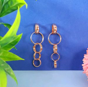 Chic Circle Drop Earrings